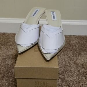 Steve Madden Mod Clear Mule Heels